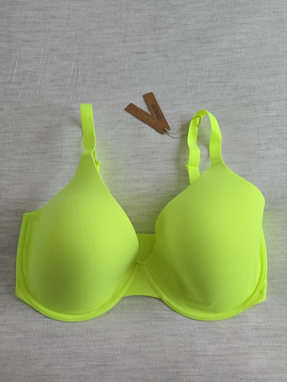 SKIMS Fits Everbody Scoop Plunge Bra Size:40H (40DDDDD) Green Highlighter